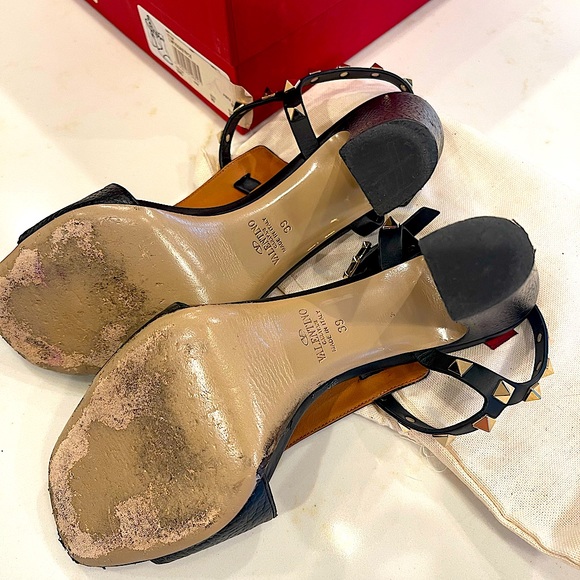 Valentino Rockstud block heel sandals. Size 39. Great condition! - Picture 6 of 12